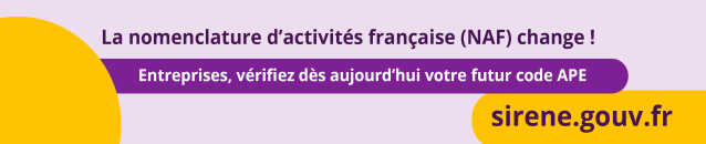 La nomenclature d'activités française (NAF) change